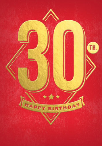 Picture of HAPPY 30TH BIRTHDAY CARD